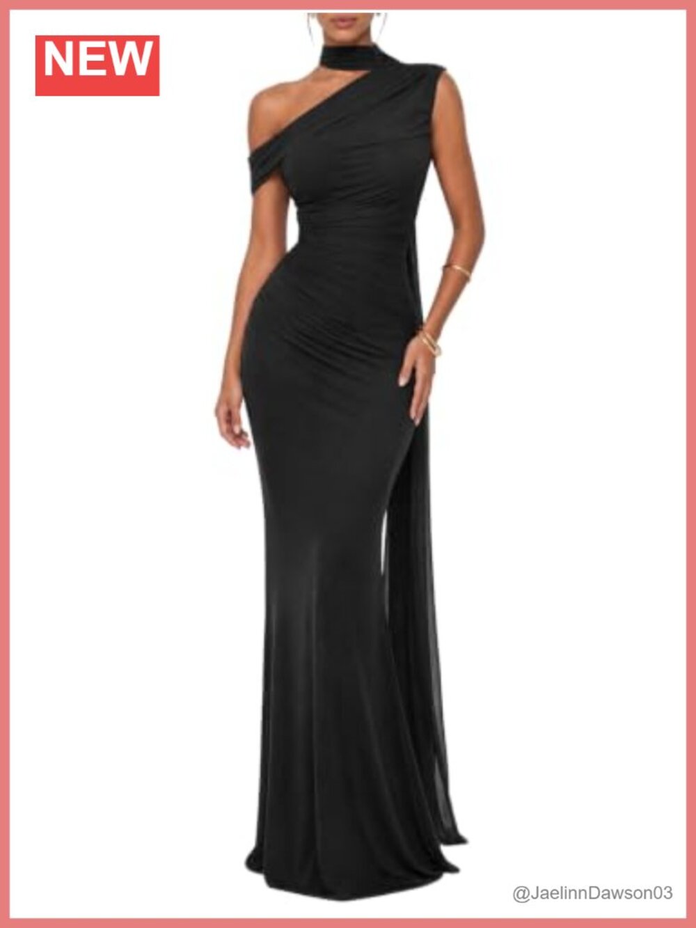 One Shoulder Mesh Ribbon Ruched Formal Maxi Dress Mermaid Built-in Cups